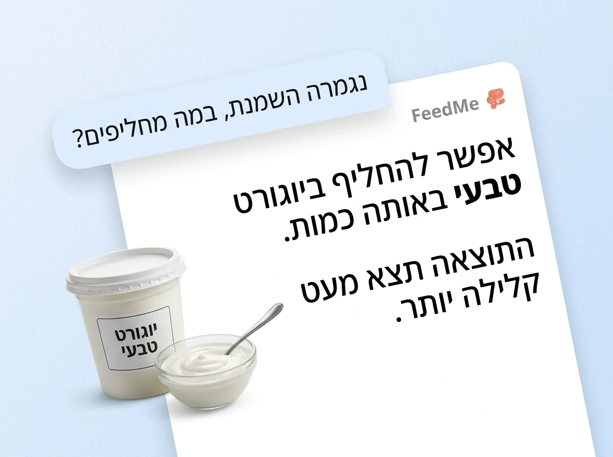 שף FeedMe עונה על שאלה בתוך המתכון
